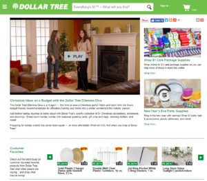 video merchandising for ecommerce - Dollar Tree